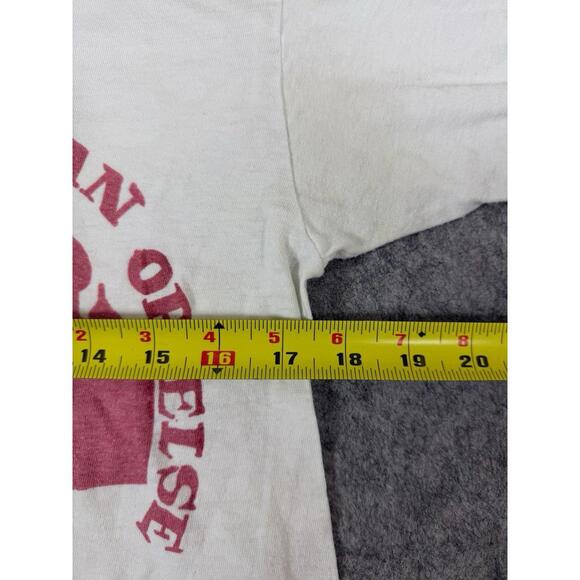 Vintage 60s Hanes KGB Russian Ringer T-shirt Size Large - Picture 8 of 10